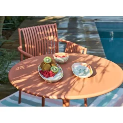 Fabrique de Styles Table de jardin rond en fer d80cm - Lumi*Enfant Tables De Jardin|Jardin
