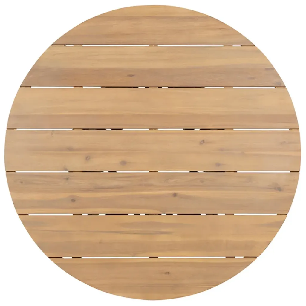 Fabrique de Styles Table de jardin ronde en acacia écru d130cm - Minga*Enfant Tables De Jardin|Jardin