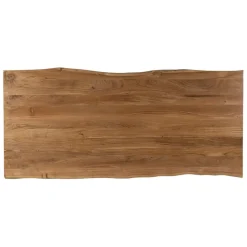 Fabrique de Styles Table de repas en acacia et pieds en fer noir 220x100cm - Brooklyn* Table De Salle À Manger