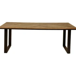 Fabrique de Styles Table de salle à manger rectangulaire en Teck Noir - Wally* Table De Salle À Manger