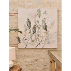 Fabrique de Styles Tableau Neflier en toile gris et 100x100cm* Tableaux Et Toiles