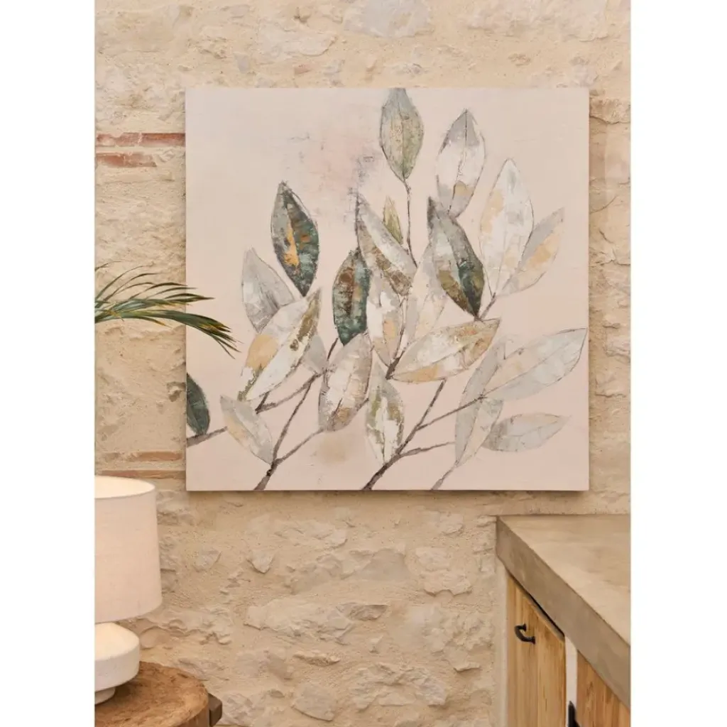 Fabrique de Styles Tableau Neflier en toile gris et 100x100cm* Tableaux Et Toiles