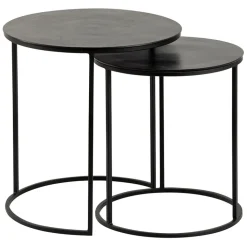 Fabrique de Styles Tables d'appoint gigogne (x2) en fer - Felia* Bouts De Canapé Et Tables D'appoint