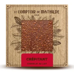 Fabrique de Styles Tablette chocolat au lait petillant 80g* Chocolats Et Confiseries