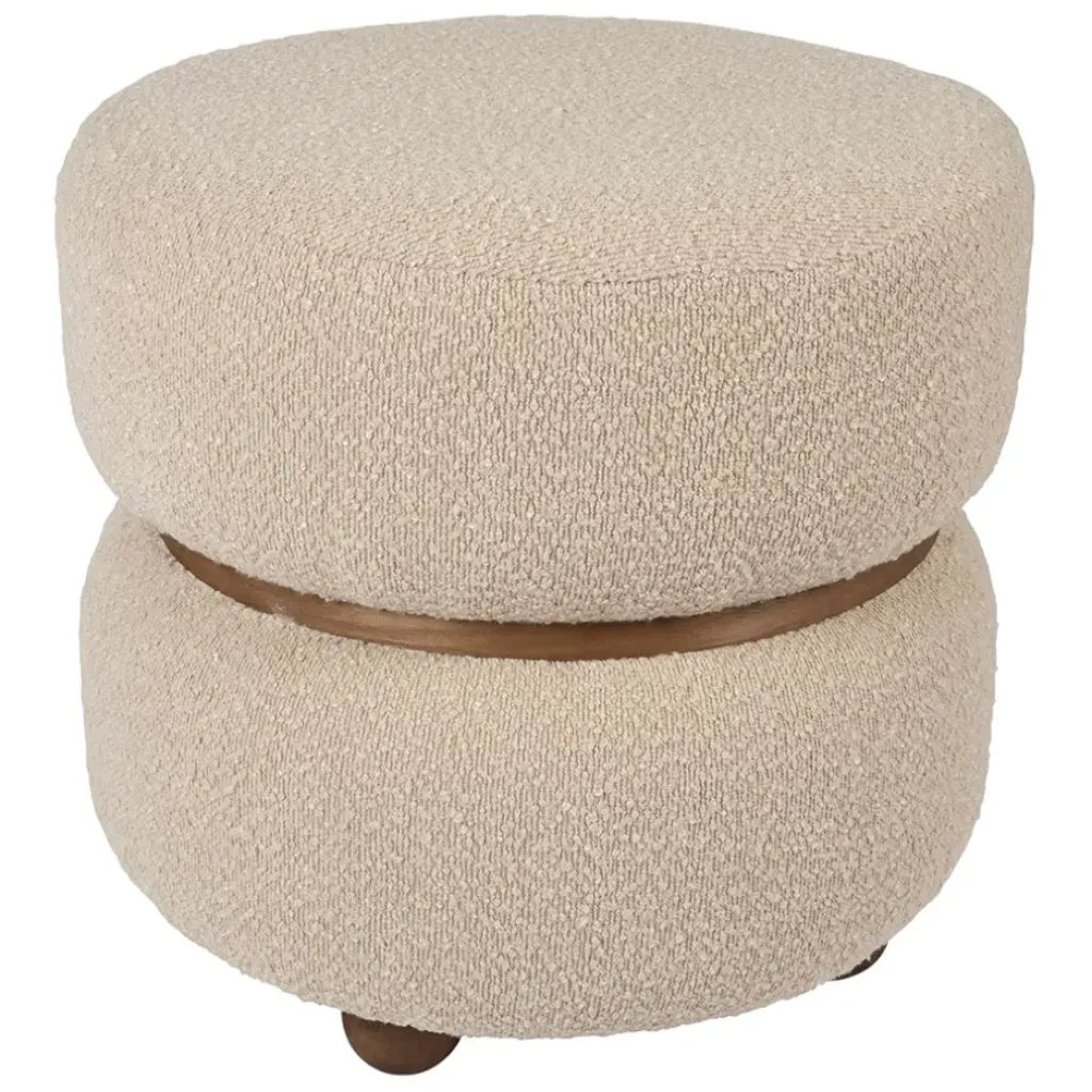 Fabrique de Styles Tabouret en tissu et pin - Alpinia* Poufs Et Tabourets