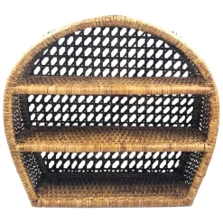 Fabrique de Styles Étagère murale 3 niveaux en rotin h41cm - Ednna* Étagères Murales