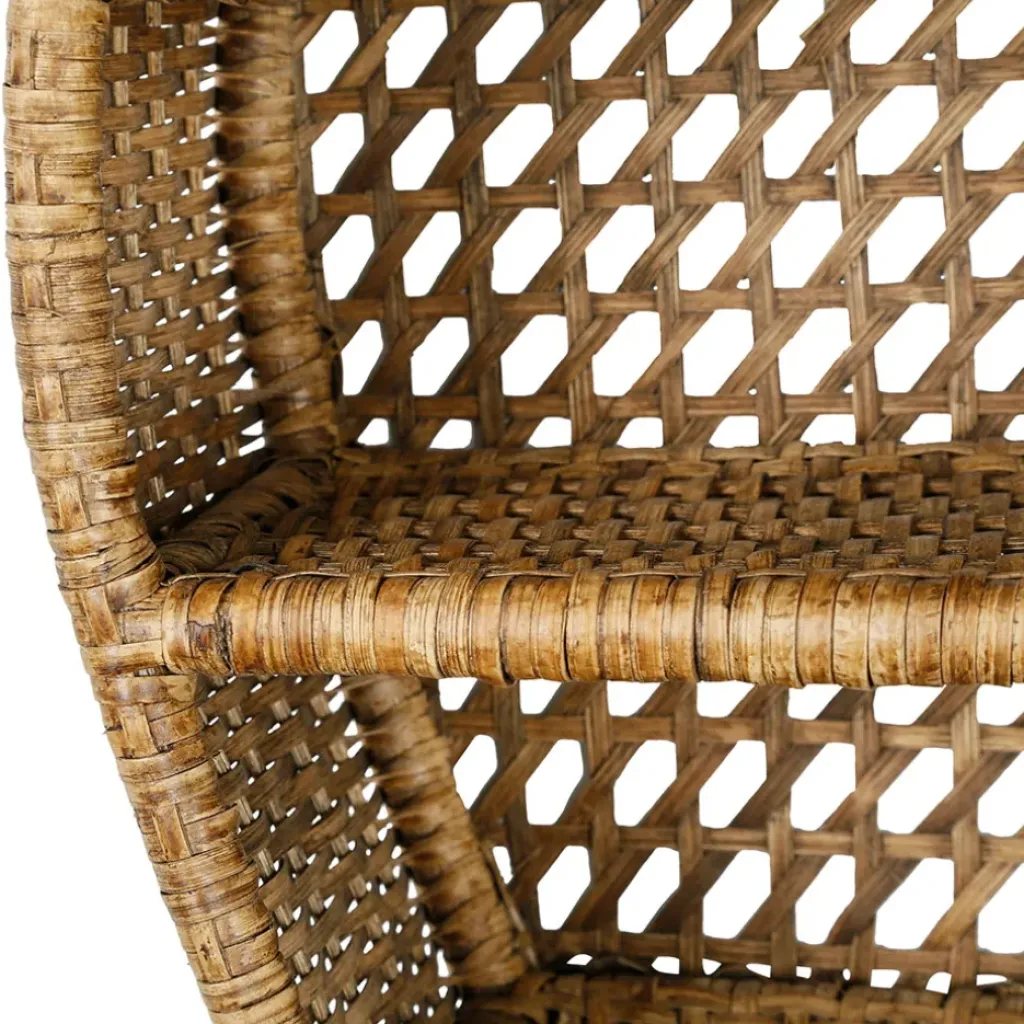 Fabrique de Styles Étagère murale 3 niveaux en rotin h41cm - Ednna* Étagères Murales