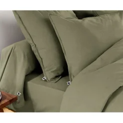 Fabrique de Styles Taie d'oreiller en flanelle romarin 63x63cm - Candice* Taies Et Traversins