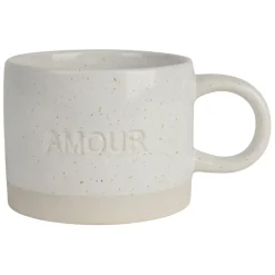 Fabrique de Styles Tasse à thé amour en grès écru moucheté 30cl* Tasses Et Mugs
