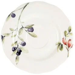 Fabrique de Styles Tasse à thé et sous tasse en faïence blanche 22cl - Meredith* Tasses Et Mugs