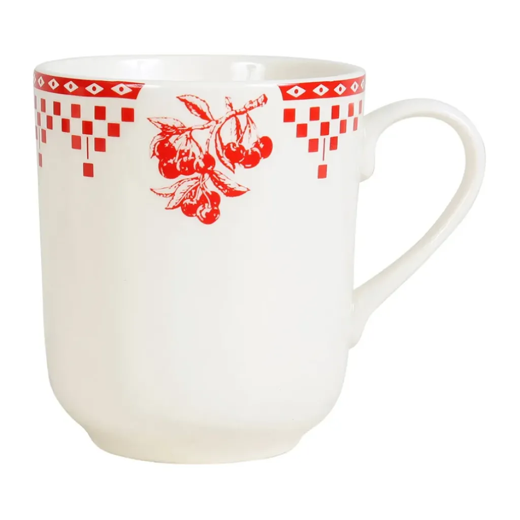 Fabrique de Styles Tasse haute en faïence damier - campagne* Tasses Et Mugs
