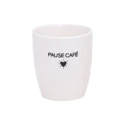 Fabrique de Styles Tasse Pause café en céramique blanc 18cl* Tasses Et Mugs