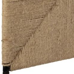 Fabrique de Styles Tete lit en jute naturel et fer noir 160x98cm - Maderia* Têtes De Lit Et Paravents