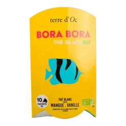 Fabrique de Styles Thé blanc glacé bio saveur mangue et vanille bora bora* Cafés, Thés Et Infusions