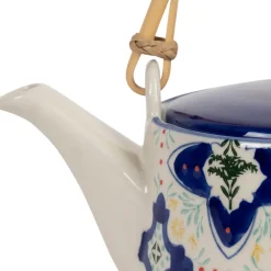 Fabrique de Styles Théière en grès bleu avec filtre inox 1L - Azulejo* Théières Et Cafetières