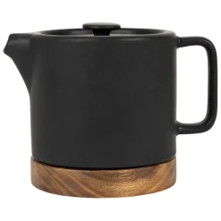 Fabrique de Styles Théière en grès mat et bois avec filtre - nordika* Théières Et Cafetières