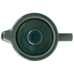 Fabrique de Styles Théière égoïste en grès et acacia émeraude 45cl - Nordika* Théières Et Cafetières