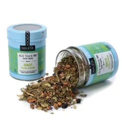Fabrique de Styles Tisane abricot tilleul fraise- pot en métal - 70g ab* Cafés, Thés Et Infusions