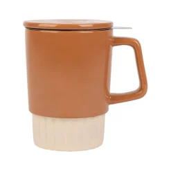 Fabrique de Styles Tisanière avec filtre en grès 40cl - cannelé* Tasses Et Mugs