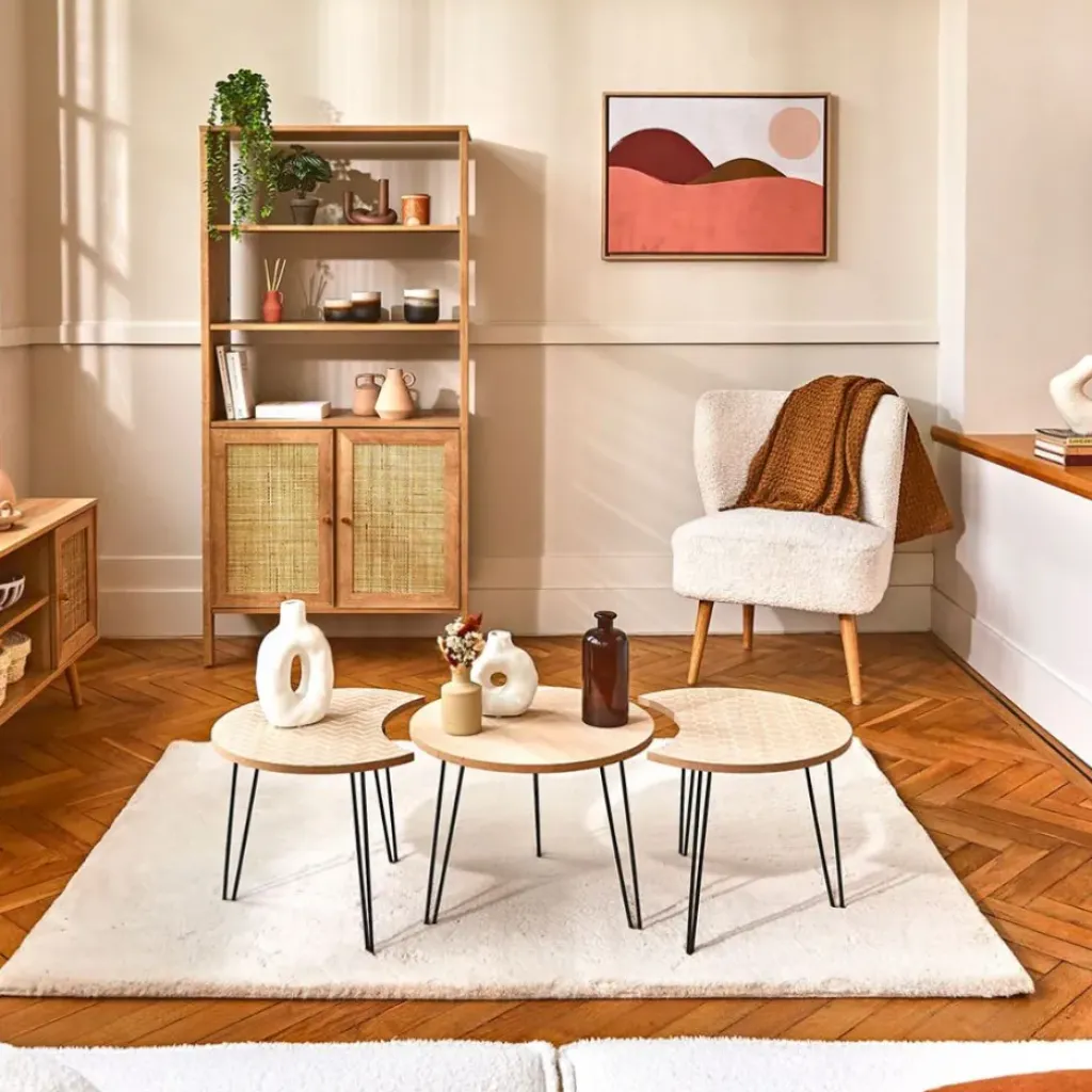 Fabrique de Styles Toile encadree montagnes 50x70cm rose* Tableaux Et Toiles