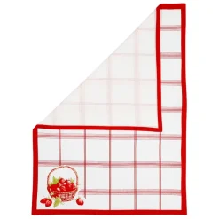 Fabrique de Styles Torchon en coton 50x70cm - Fraises* Torchons, Tabliers Et Maniques