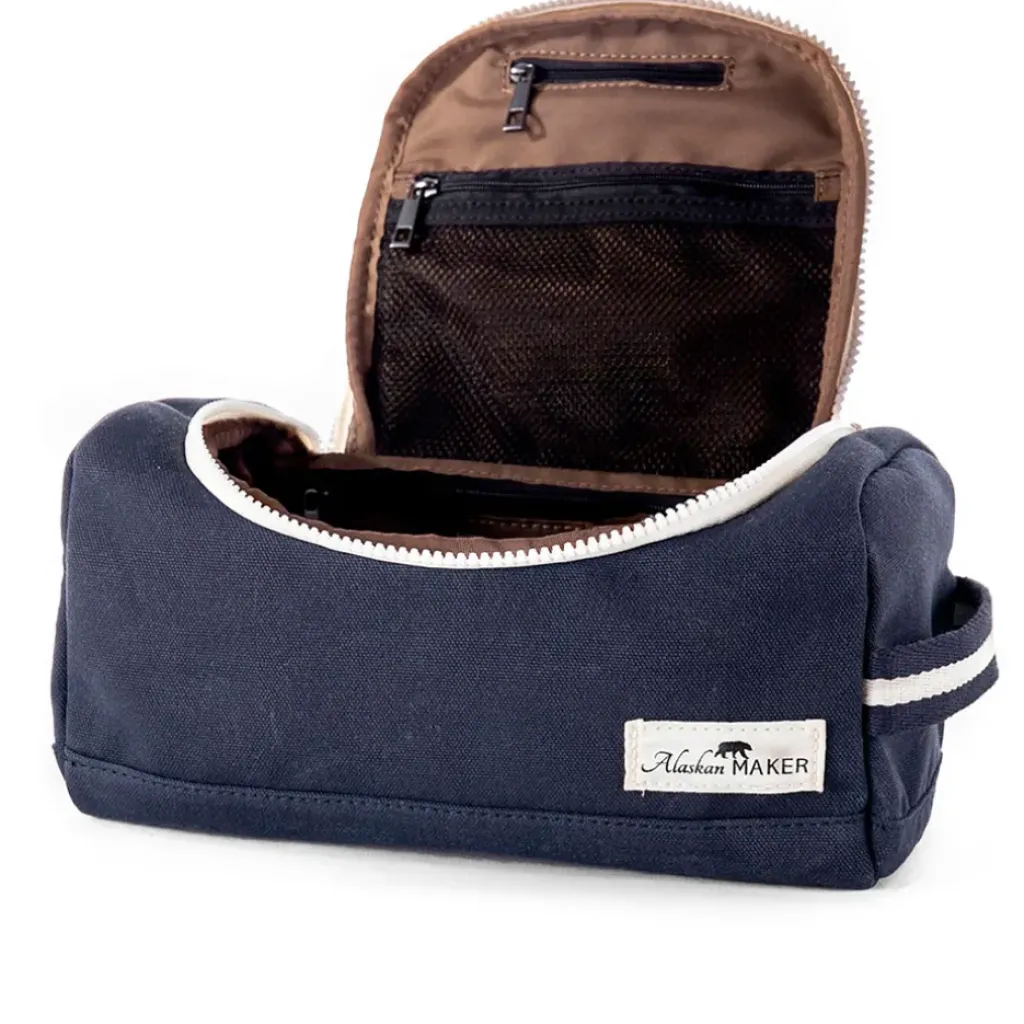 Fabrique de Styles Trousse de toilette en tissu marine recyclée - Kenai* Pochettes Et Housses