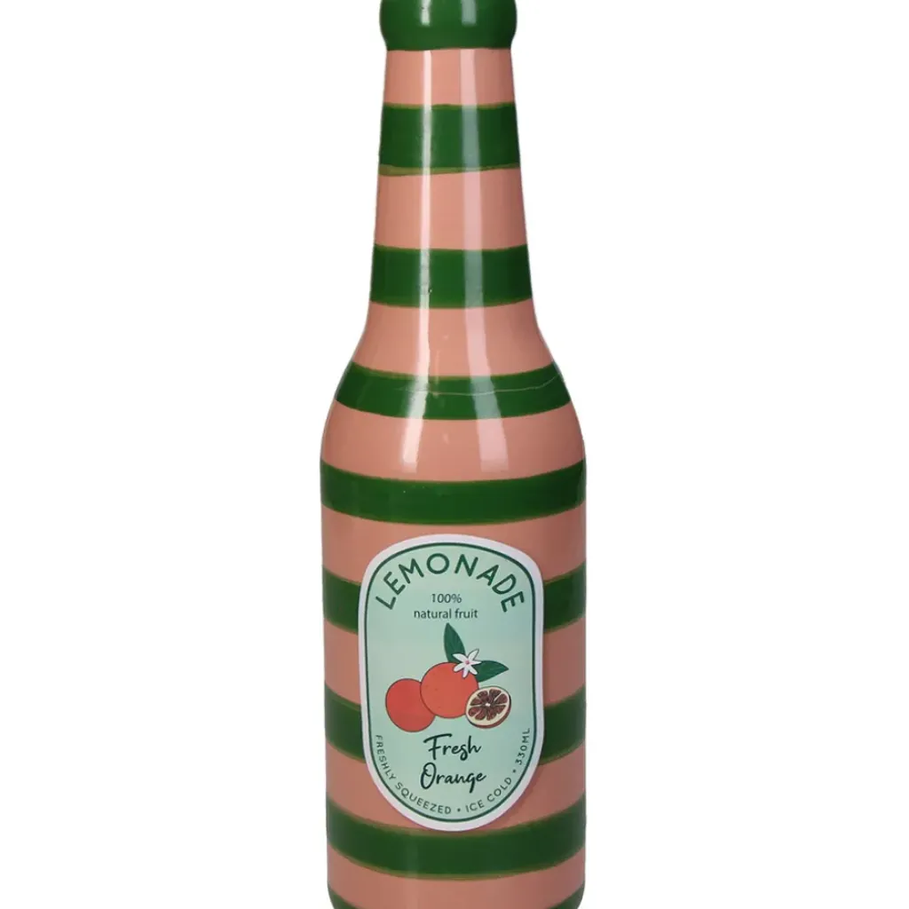 Fabrique de Styles Vase bouteille orange faïence fine d6.5xh24cm* Vases Et Soliflores