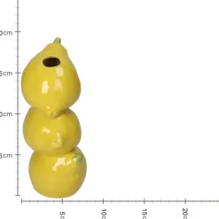 Fabrique de Styles Vase citron 10.5x8.5x19.5cm* Vases Et Soliflores