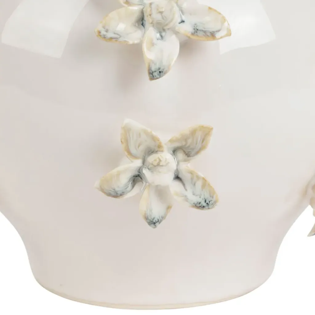 Fabrique de Styles Vase dame jeanne en grès fleurs h25cm - Delicio* Vases Et Soliflores