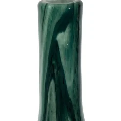 Fabrique de Styles Vase dame-jeanne en verre vert et blanc h50cm - Silicio* Vases Et Soliflores