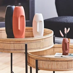 Fabrique de Styles Vase face visage en grès* Vases Et Soliflores