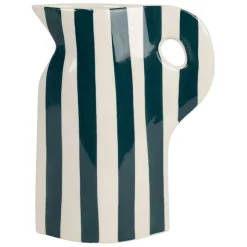 Fabrique de Styles Vase pichet en grès émeraude h24cm - Artist* Vases Et Soliflores