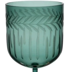 Fabrique de Styles Verre à pied en verre borosilicate émeraude 20cl - Azelie* Verres À Eau Et Gobelets