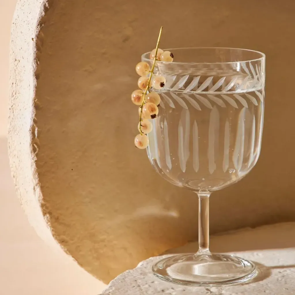 Fabrique de Styles Verre à pied en verre borosilicate 25cl - Azelie* Verres À Eau Et Gobelets