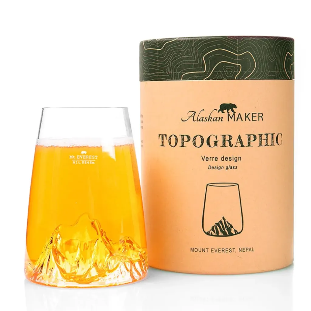 Fabrique de Styles Verre design Everest - Topographic* Verres À Eau Et Gobelets