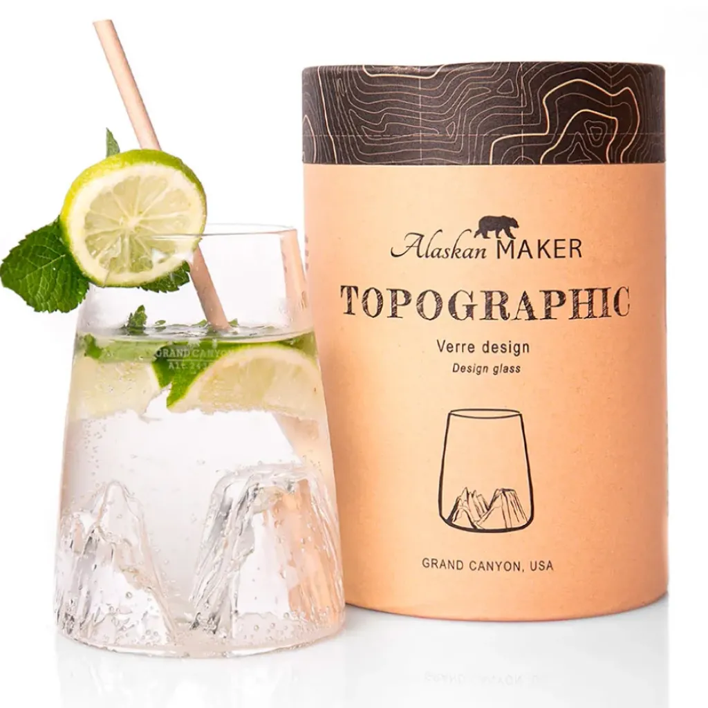 Fabrique de Styles Verre design Grand Canyon - Topographic* Verres À Eau Et Gobelets