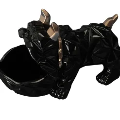 Fabrique de Styles Vide poche bulldog noir h16.5cm* Petits Objets Déco
